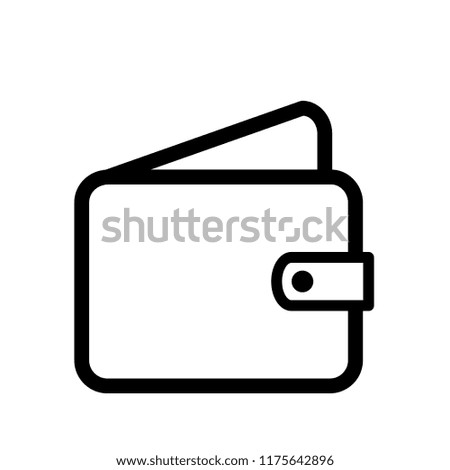 Wallet icon vector. EPS 10.