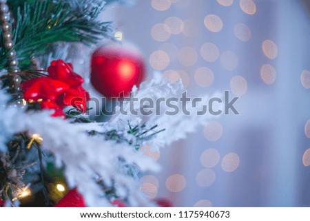 beautiful abstract christmas background with Christmas garlands