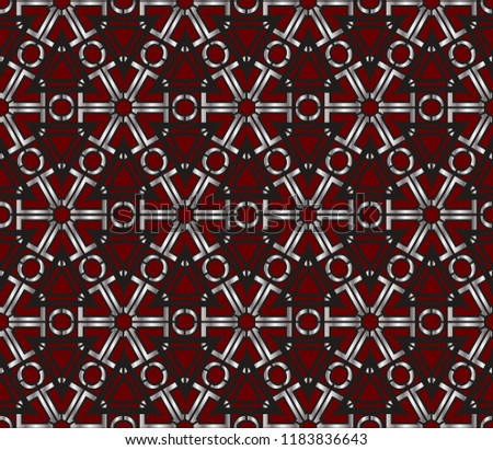 Seamless geometric pattern. With gold , silver color line ornament. creative design for different backgrounds. Seamless horizontal borders with repeating line texture.