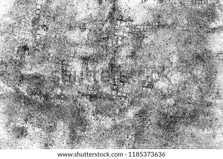 The texture of cracks, chips, scuffs on a white background. Monochrome gloomy grunge background. Pattern of spots, dust, dirt on old surface