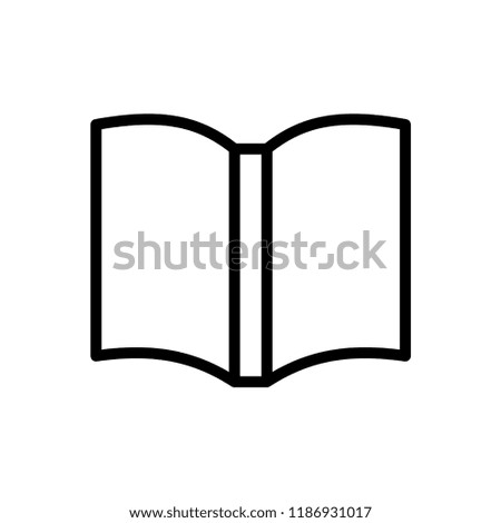 Book icon vector illustration on white background