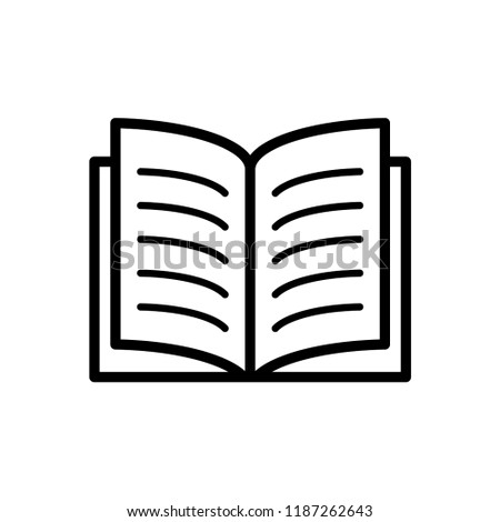 Book icon. sign design illustration.