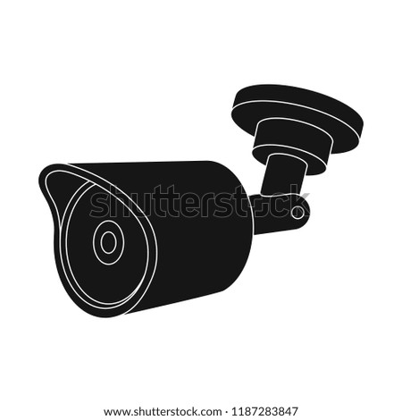 Vector design of cctv and camera symbol. Collection of cctv and system vector icon for stock.