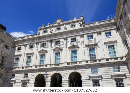 Somerset House - landmark building in London, UK. Currently part of King's College.