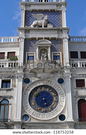 Astronomy clock in Venice, Italy.