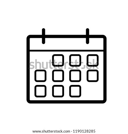 calendar icon vector template