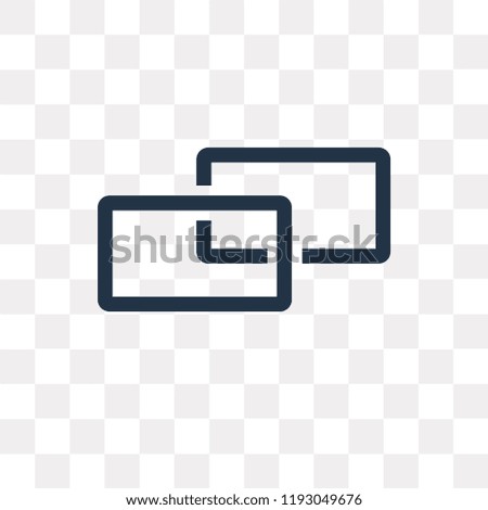 Link vector icon isolated on transparent background, Link transparency concept can be used web and mobile