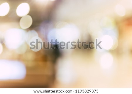 Abstract background bokeh, light bokeh with light in the department store 