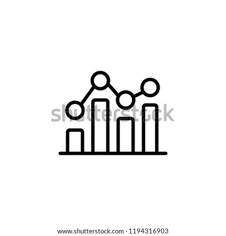 graph outline icon line business