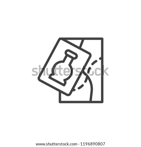 Museum map guide outline icon. linear style sign for mobile concept and web design. simple line vector icon. Symbol, logo illustration. Pixel perfect vector graphics