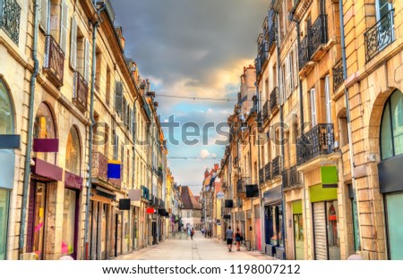 Traditional buildings in the Old Town of Dijon - Burgundy, France