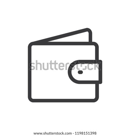 Wallet vector icon 