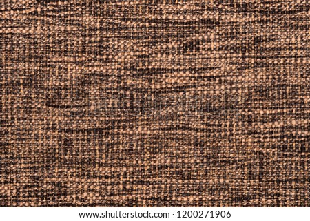 Old brown cloth texture. Abstract background, empty template. Top view.
