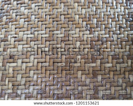 Textures and patterns of bamboo weaving