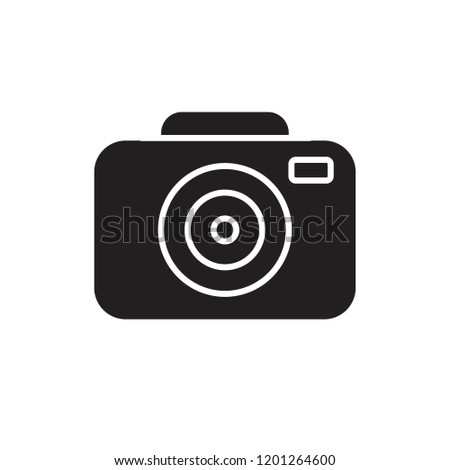 camera icon vector. electric appliances icon glyph style