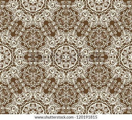 retro seamless floral pattern background