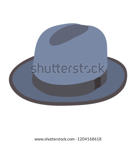 vector, on a white background, men's hat