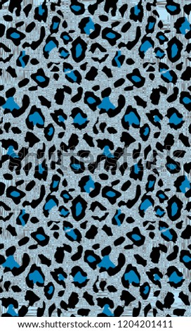 Leopard seamless background design textile pattern 