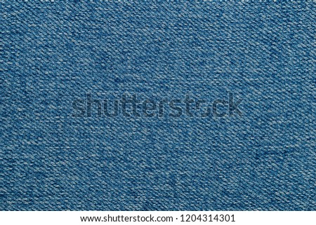 Close up texture of denim fabric white and blue background