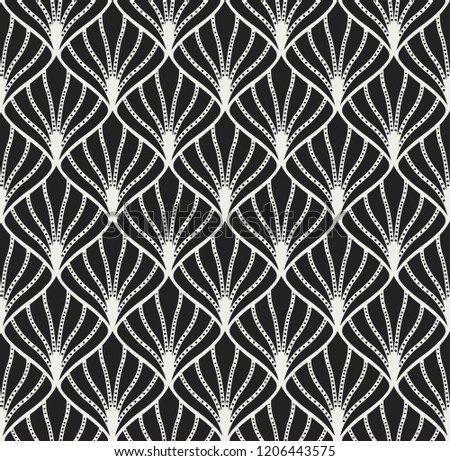 Vintage Art Deco Seamless Pattern. Geometric decorative texture. 