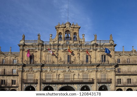 Plaza Mayor in Salamanca in Spain