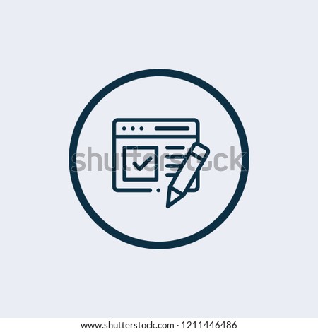 Approval icon. Vector illustration