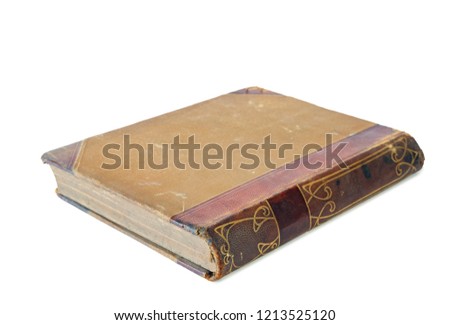 old book on a white background, isolated 