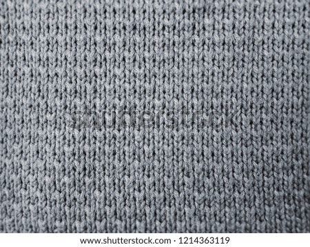 Сozy, warm, knitted, furry gray background for your quotations about winter and comfort, Christmas, New Year.