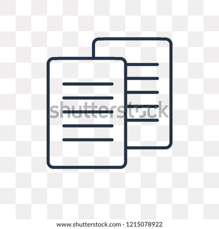 File vector outline icon isolated on transparent background, high quality linear File transparency concept can be used web and mobile
