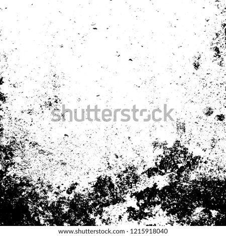 Grunge dust messy background. Distressed spray grainy overlay texture. Dirty powder rough empty cover template. Aged splatter crumb wall backdrop. Weathered drips aging design element. EPS10 vector.