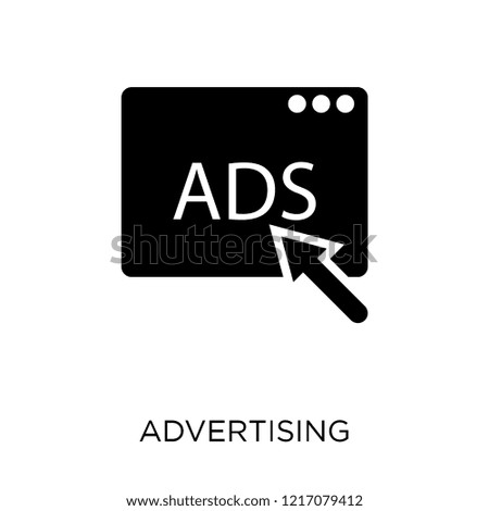 Advertising icon. Advertising symbol design from SEO collection. Simple element vector illustration on white background.