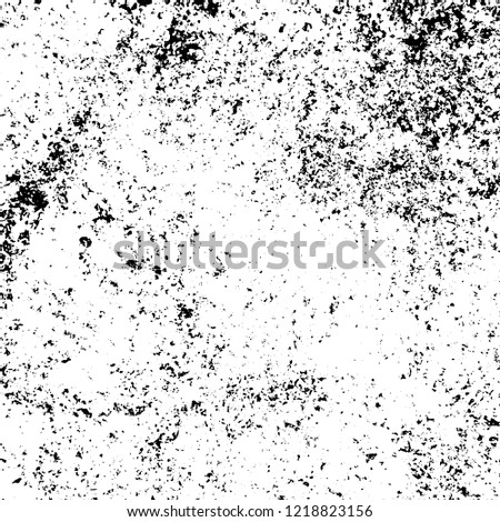 Grunge background black and white. Vector abstract dirty pattern. Monochrome vintage surface in cracks, spots, chips. Gloomy design of an old wall in horror style