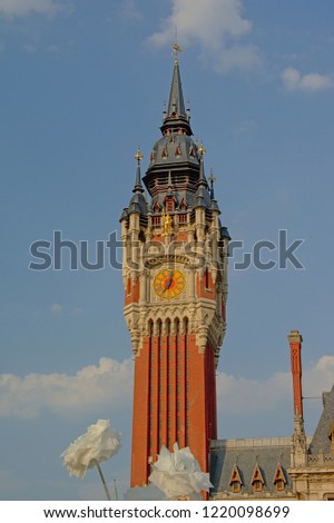 Tower of the belfry of calais