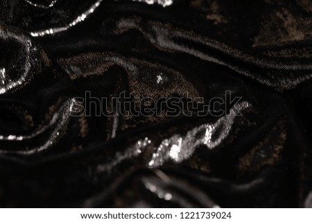 luxury background of black glamor fabric with sparkles