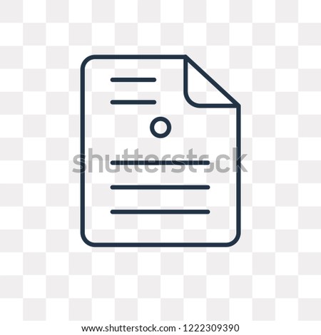 Sheet vector outline icon isolated on transparent background, high quality linear Sheet transparency concept can be used web and mobile
