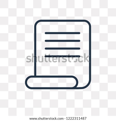 Wishlist vector outline icon isolated on transparent background, high quality linear Wishlist transparency concept can be used web and mobile
