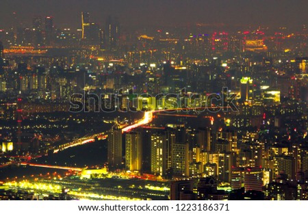 seoul city in night south korea