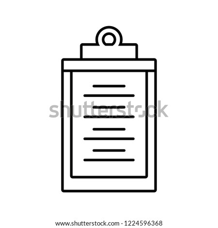 checklist clipboard isolated icon