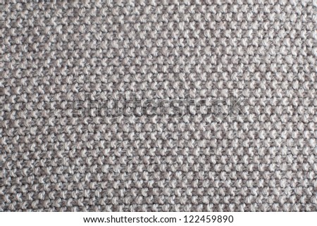 Close-up of grey knitted wool texture
