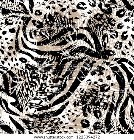 Modern leopard pattern