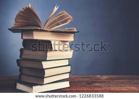 books on table
