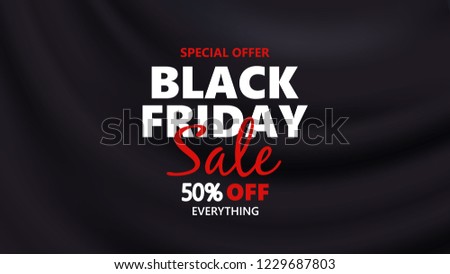 Black friday discount vector background, promotion, off sale design.