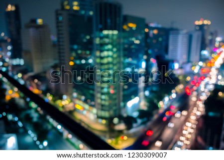 Cityscape bokeh, Blurred Photo, cityscape at twilight time City traffic night blurred