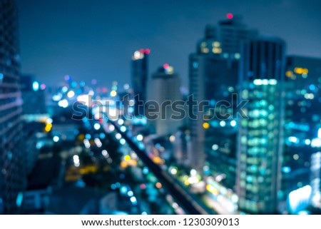 Cityscape bokeh, Blurred Photo, cityscape at twilight time