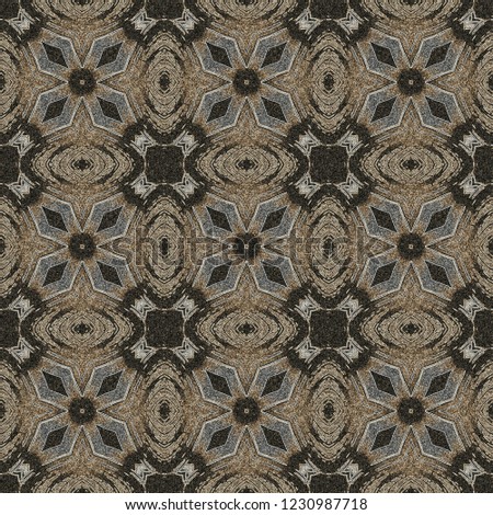 Seamless pattern, brown and gray colors. Illustration can be used for textile, wallpaper, wrapping paper. Luxurious pattern.