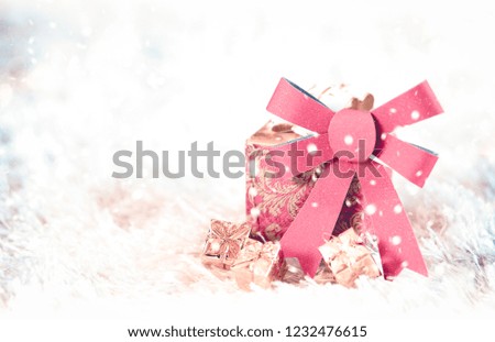 Winter background with Christmas decorations