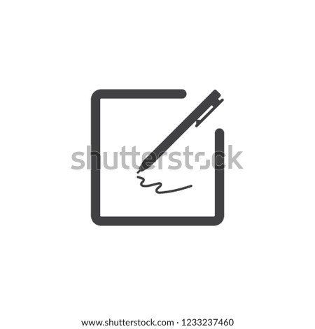 Pen icon symbol vector