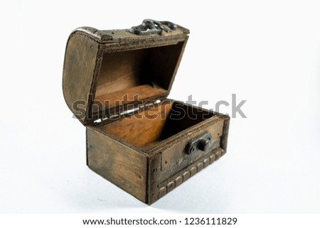 Old brown box.
You can discover treasures in this box.