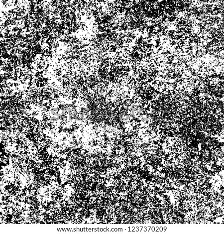 Grunge background black and white. Abstract vector texture scratches, chipped, dust, scuffs on old vintage surface