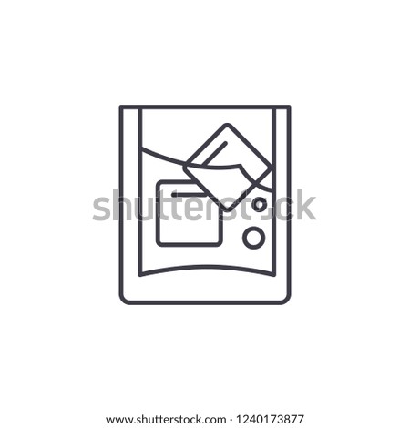 Glass of juice line icon concept. Glass of juice vector linear illustration, symbol, sign